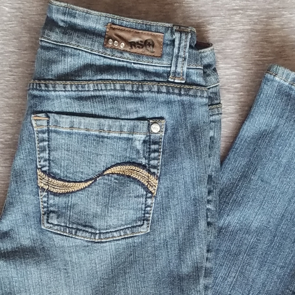 RSQ Paris skinny distressed jeans sz 7
